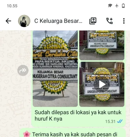 Pengiriman Papan Bunga Duka Adiarsa Timur Karawang Timur